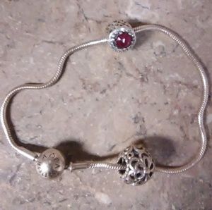 Pandora Jewelry - Pandora Bracelet w/ Charms Pandora Jewelry - Pandora Bracelet w/ Charms